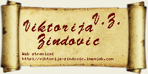 Viktorija Zindović vizit kartica